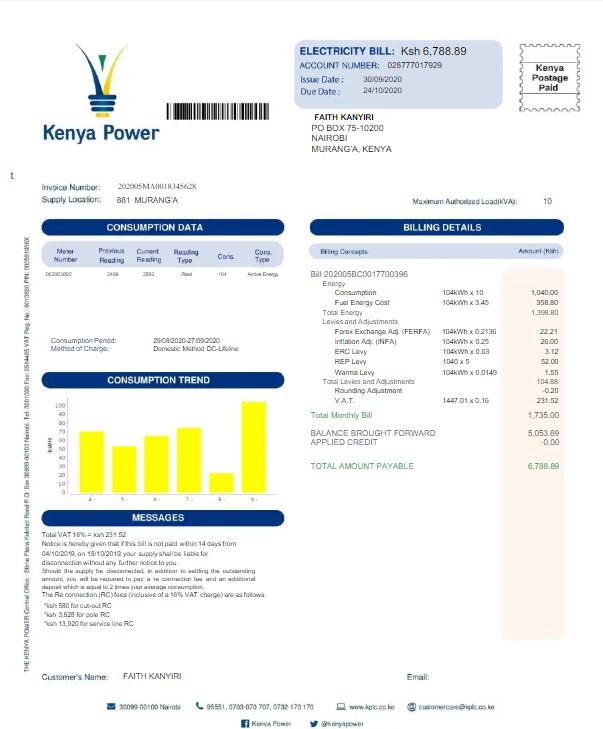  Minol USA business utility bill 